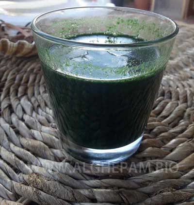 Prepare a good juice with Spirulina